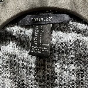 Forever 21 open front long cardigan